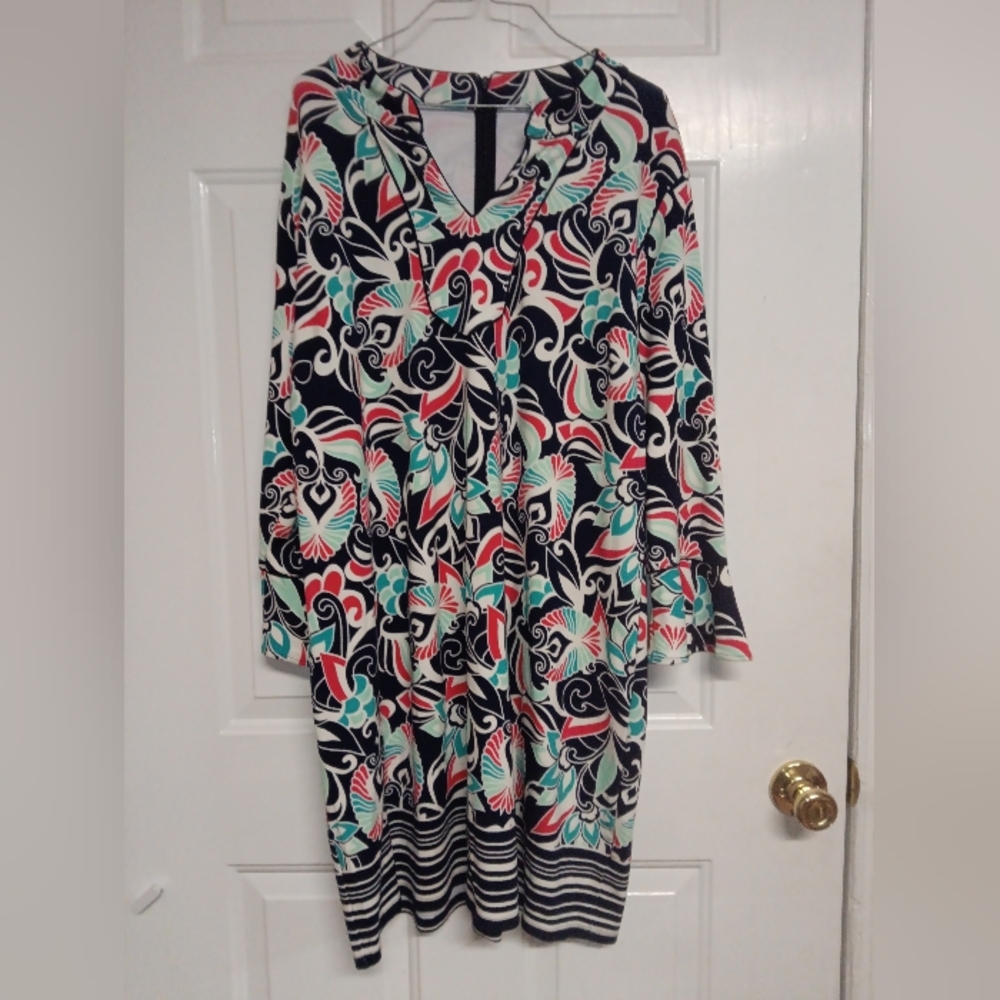 🦄Crown And Ivy Floral Print Women's Dress Size XL